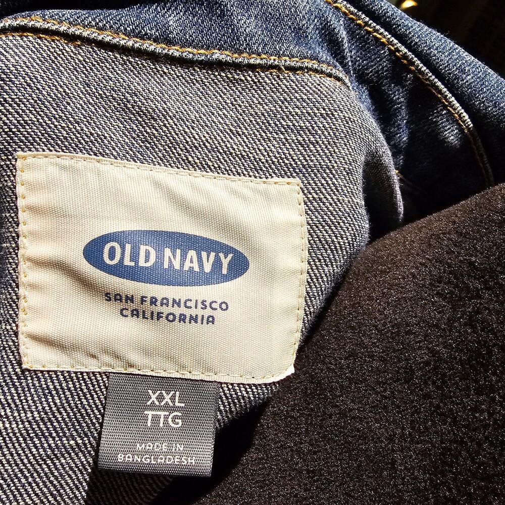 Old Navy Jean Jacket XXL Denim Classic Trucker Layering Street Style Jacket - Picture 5 of 12